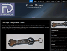 Tablet Screenshot of fusiondrums.com